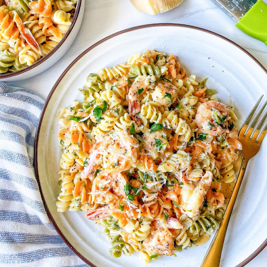Cream Shrimp Rotini Pasta 