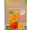 Book titled 'The Home Island Bar' by Tiffany Korsah with a cocktail illustration on the cover